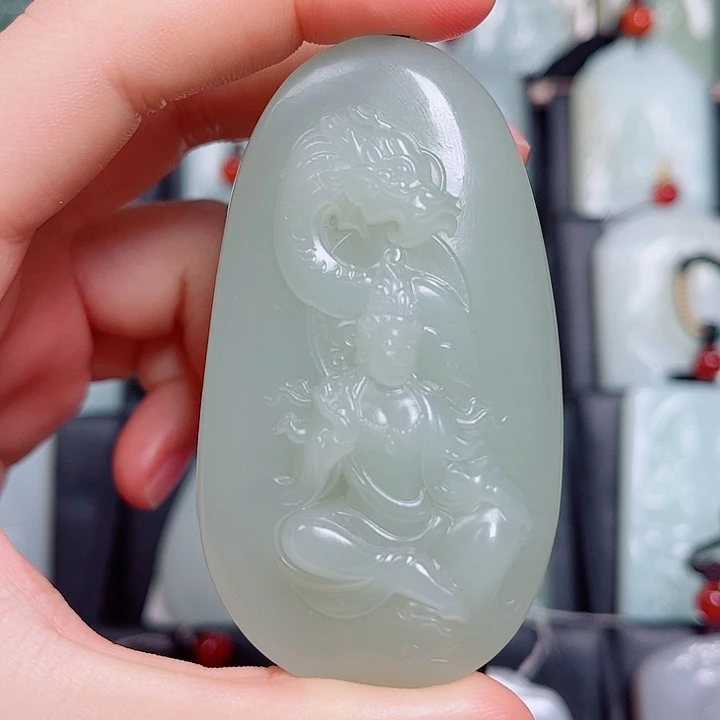 和田玉未镶嵌挂件