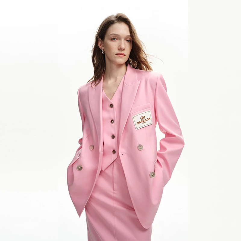 DI.AD 2025春季新款纯色百搭设计感西装外套