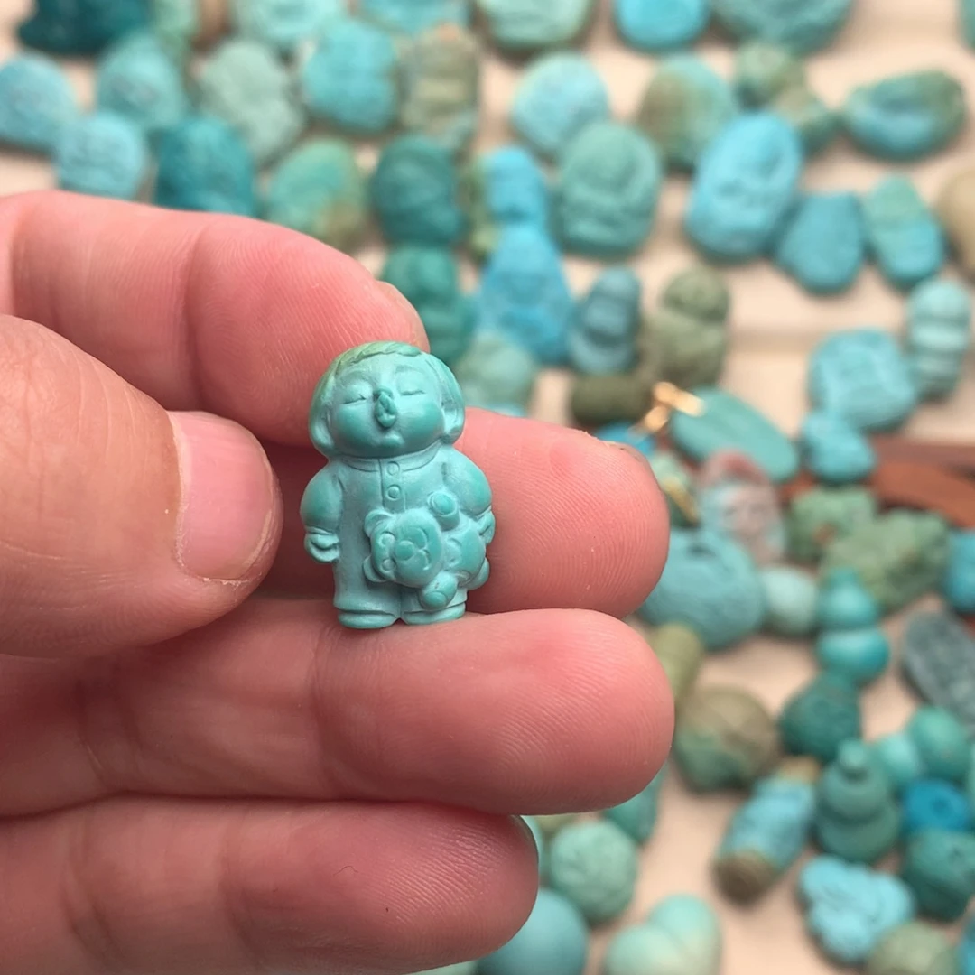 绿松石未镶嵌吊坠(不含链)