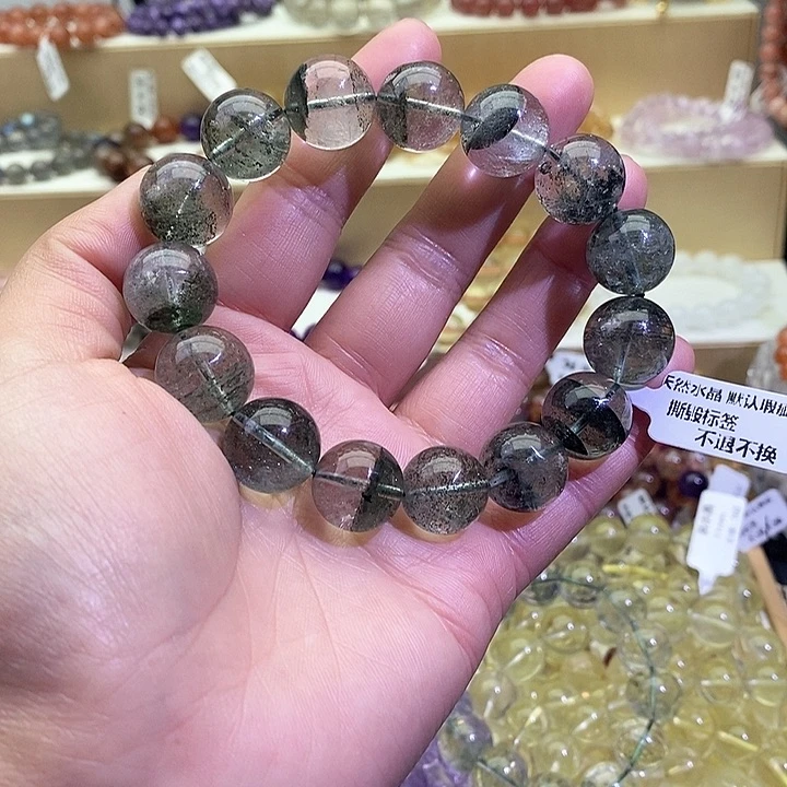 水晶手链未镶嵌绿幽灵宝盆15+