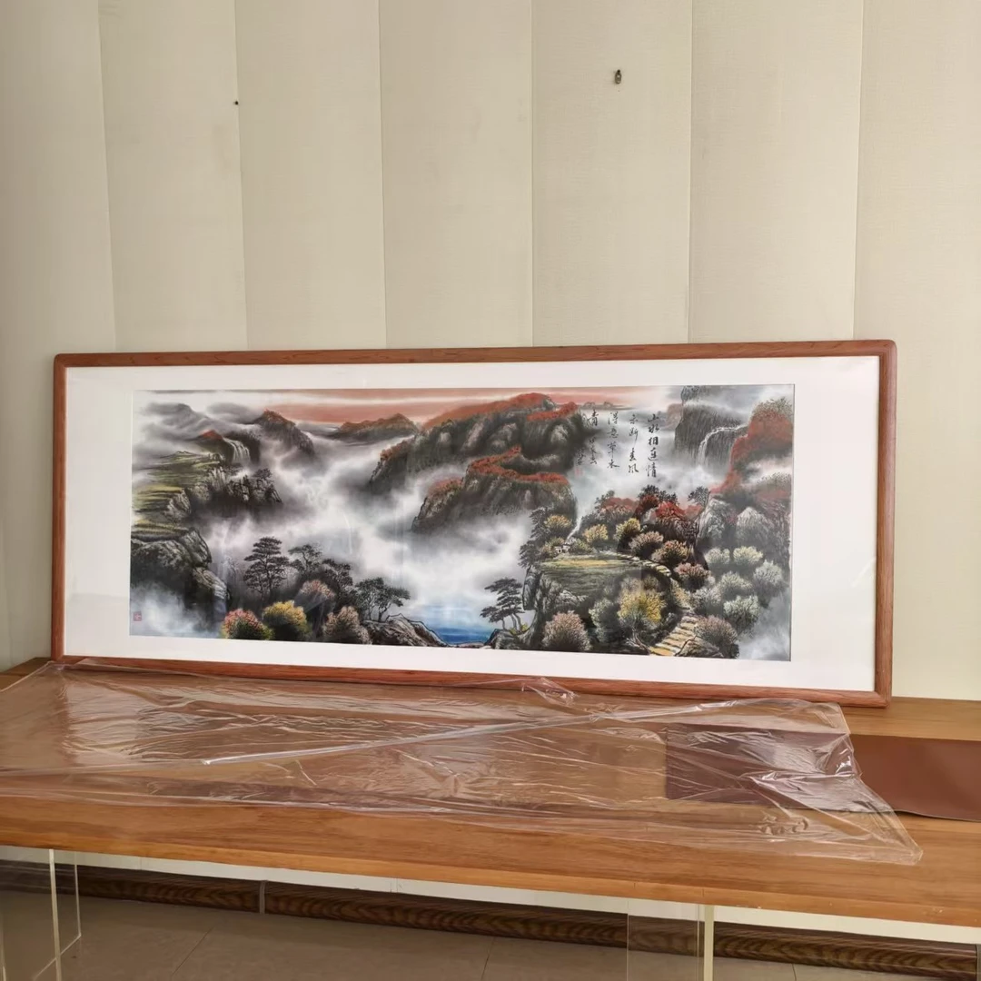 手书手绘90*220山水-5号