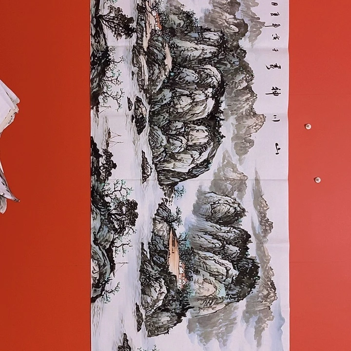 国画装**画山水花鸟字画书画国画