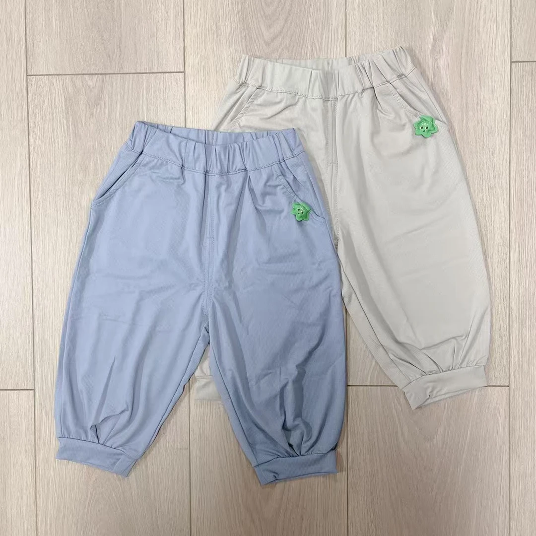 【青檬定制】儿童夏季防蚊裤男童薄款速干裤 6100