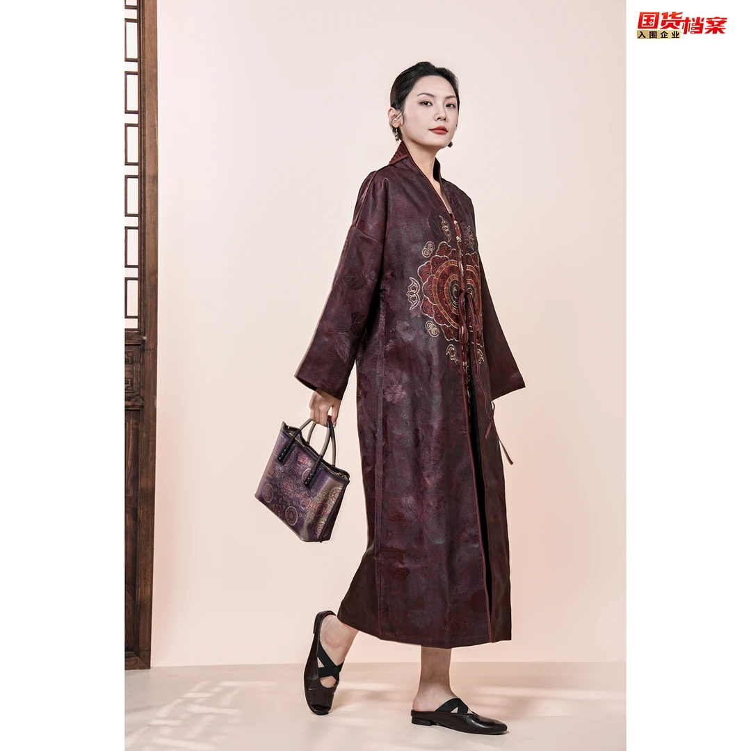 【万象有衣】花舞大唐走秀款-高端原创设计师款高定风衣-7289