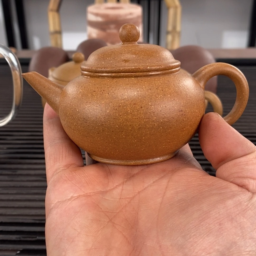 紫砂茶壶黄金段水平容量145CC