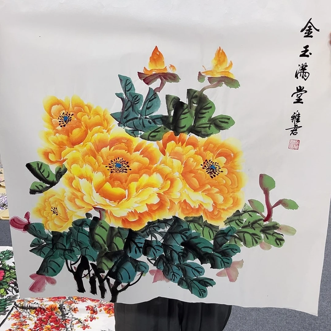国画国画老师手绘作品