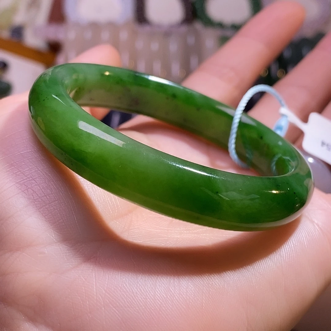 颈饰未镶嵌和田玉53+碧玉老坑料手镯