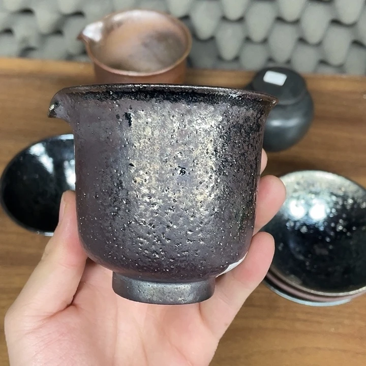 陶浪鬼柴烧无相公道杯