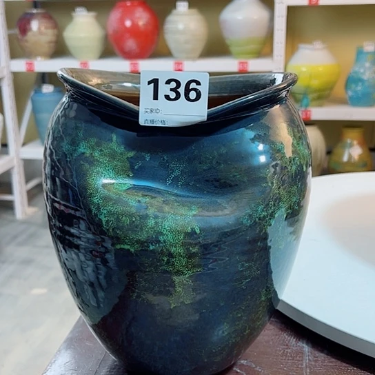 瓶陶瓷花瓶摆件口10 高28