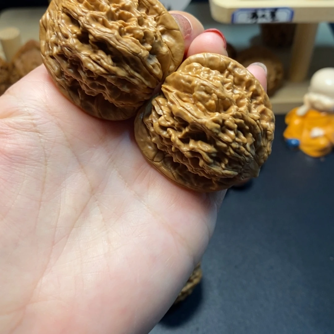文玩核桃把件3号38尺麦穗虎头