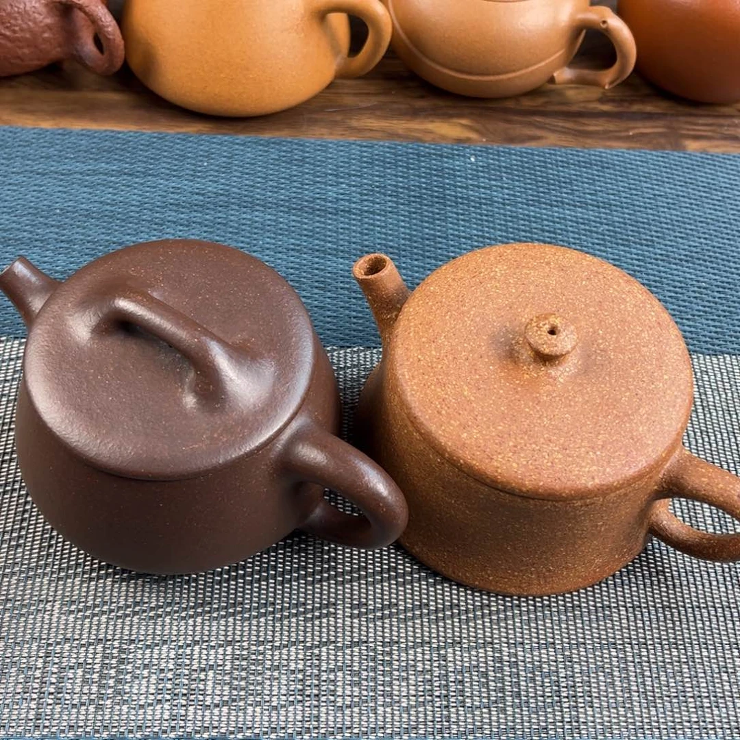 S***N紫砂茶壶手工制作工艺精湛两把