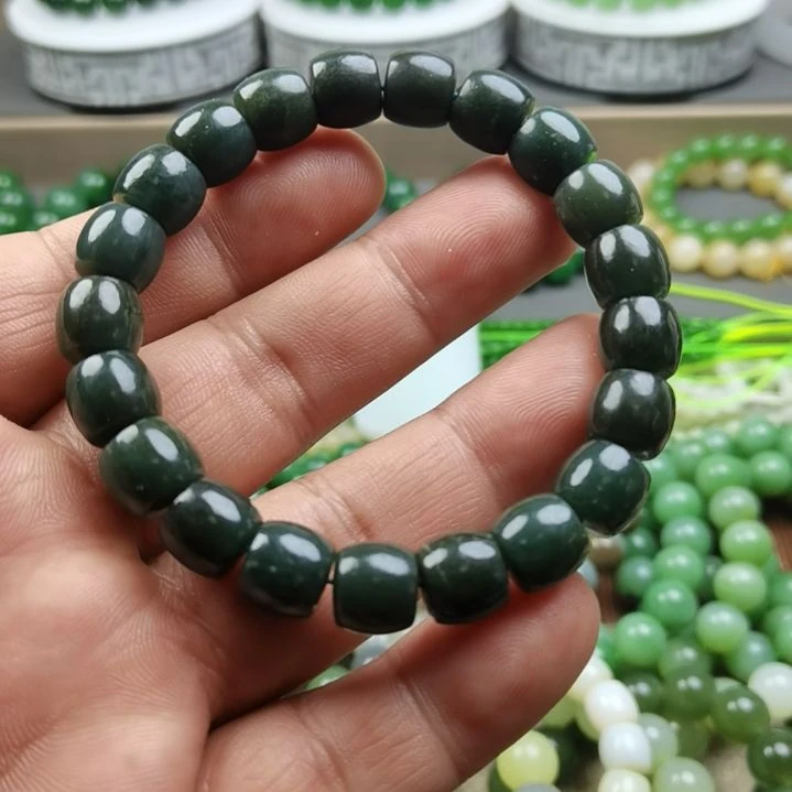 和田玉未镶嵌手链