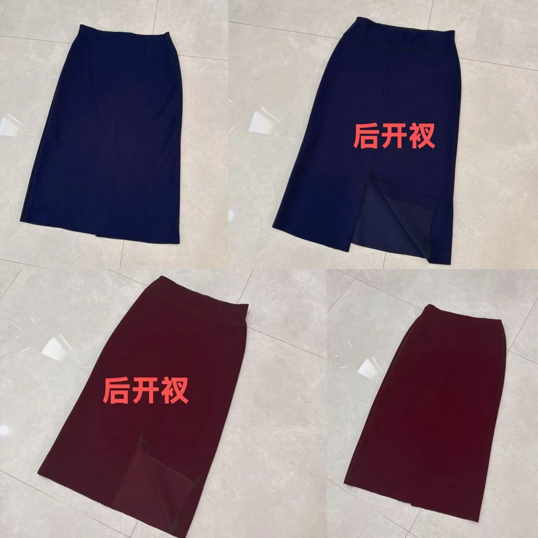 休闲空气层时尚半身裙高腰连衣裙H型