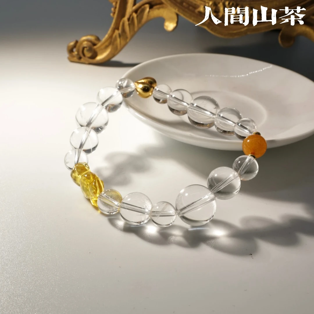 人间山茶 A1-2540 白水晶手串