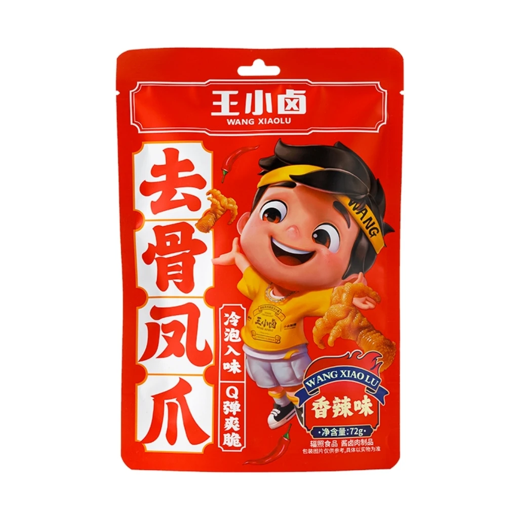 王小卤去骨凤爪香辣味72g