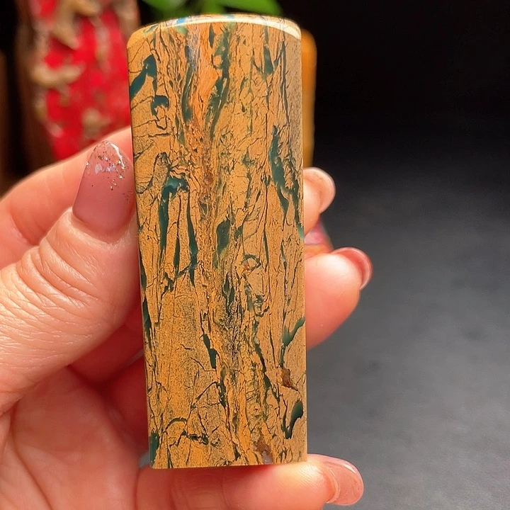 四川石莫*闲雅安绿把件闲章印章