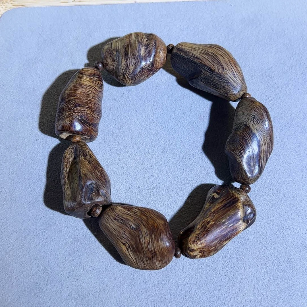 沉香手串天然惠安红油老料 沉水级 37.8g 花香清甜