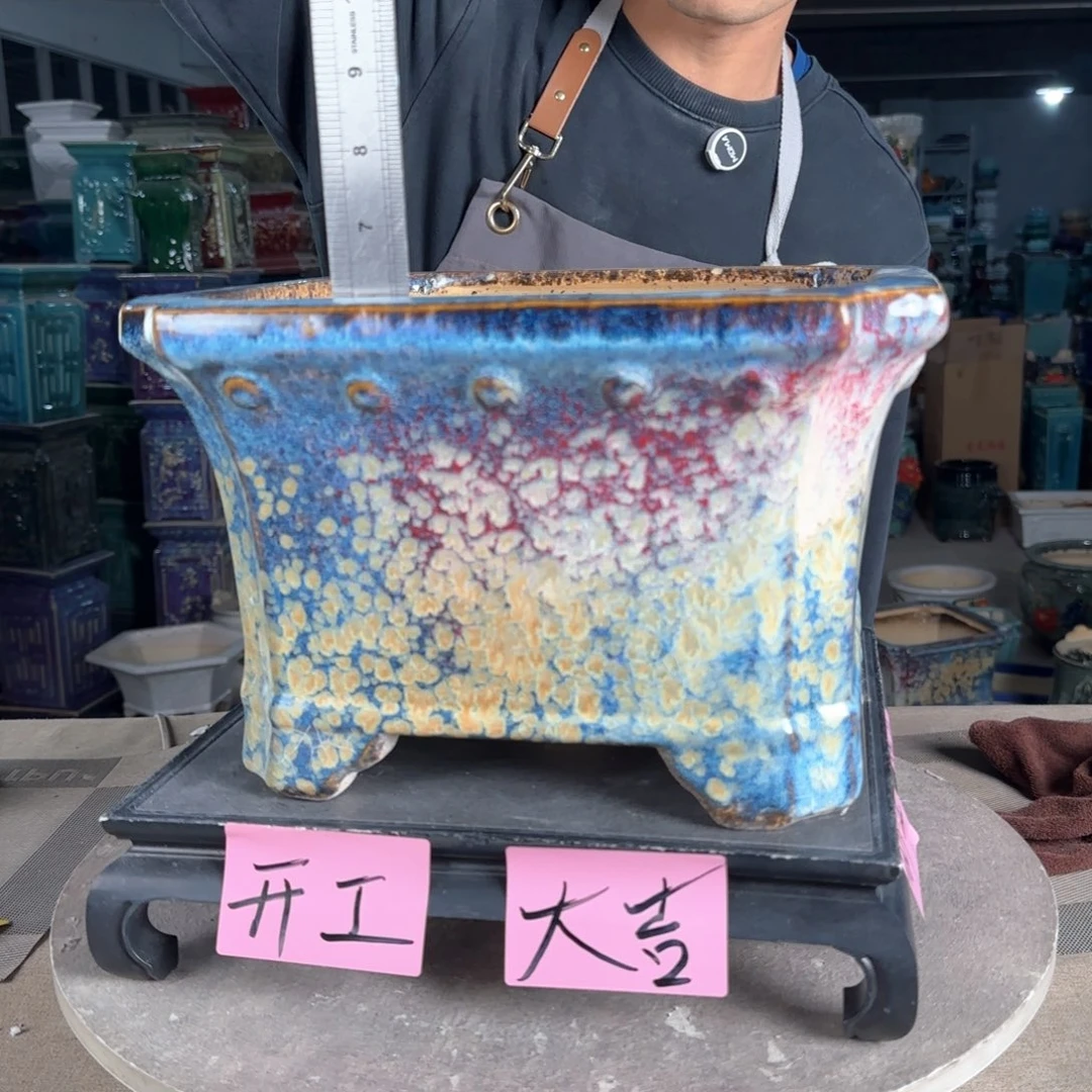 一风堂石湾花盆。微瑕