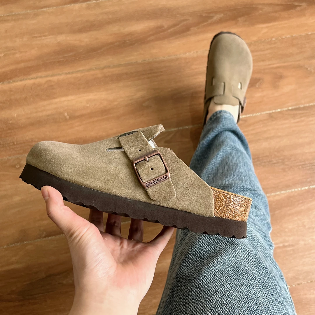 【断码清】桑坡真皮博肯鞋断码男女同款厚底勃肯鞋舒适透气