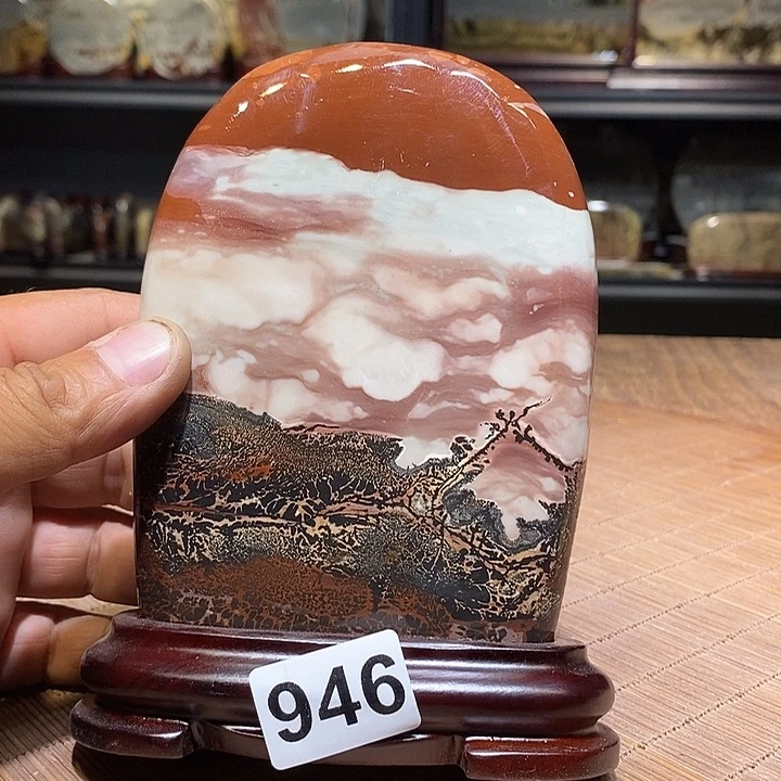 香榧木幸***福广西柳州国画石头