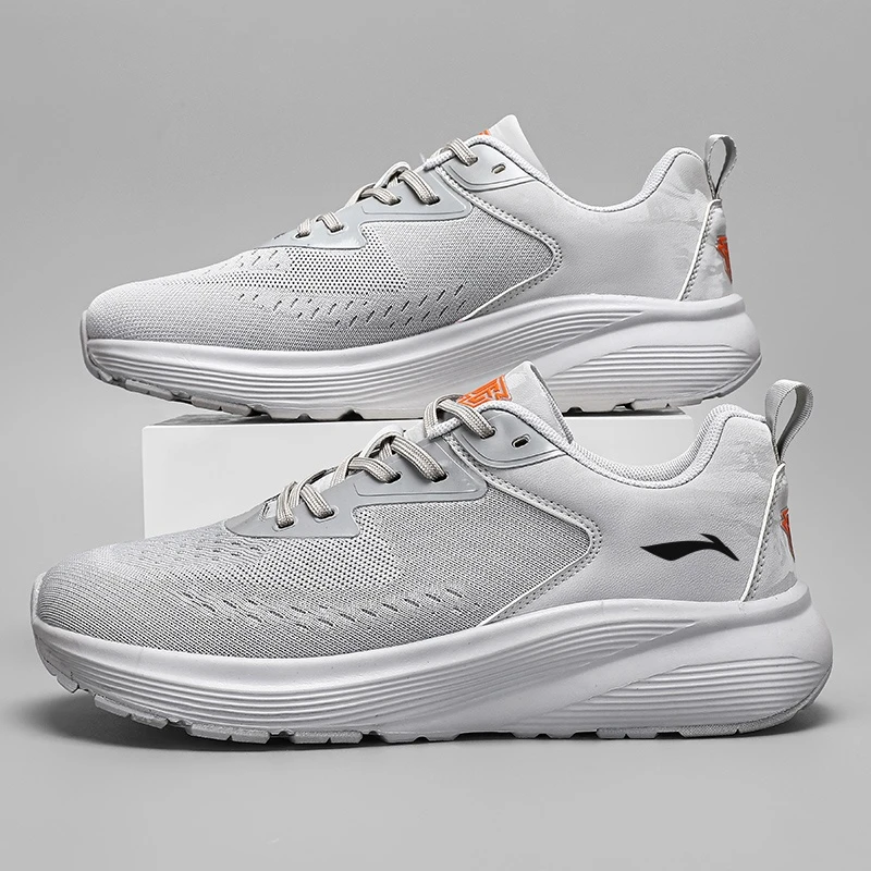 李男鞋宁旗下SHOEBOX鞋柜素面智性风透气男女运动休闲鞋网面鞋