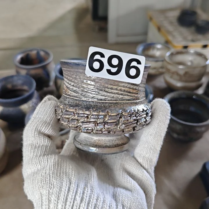 其他晴***色柴烧志野手工杯696