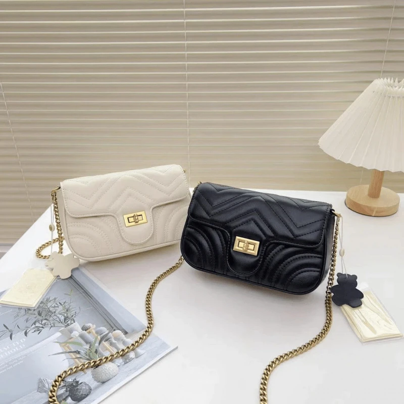 『送调节扣』今年超火爆款单肩包经典时尚简约百搭链条斜挎包