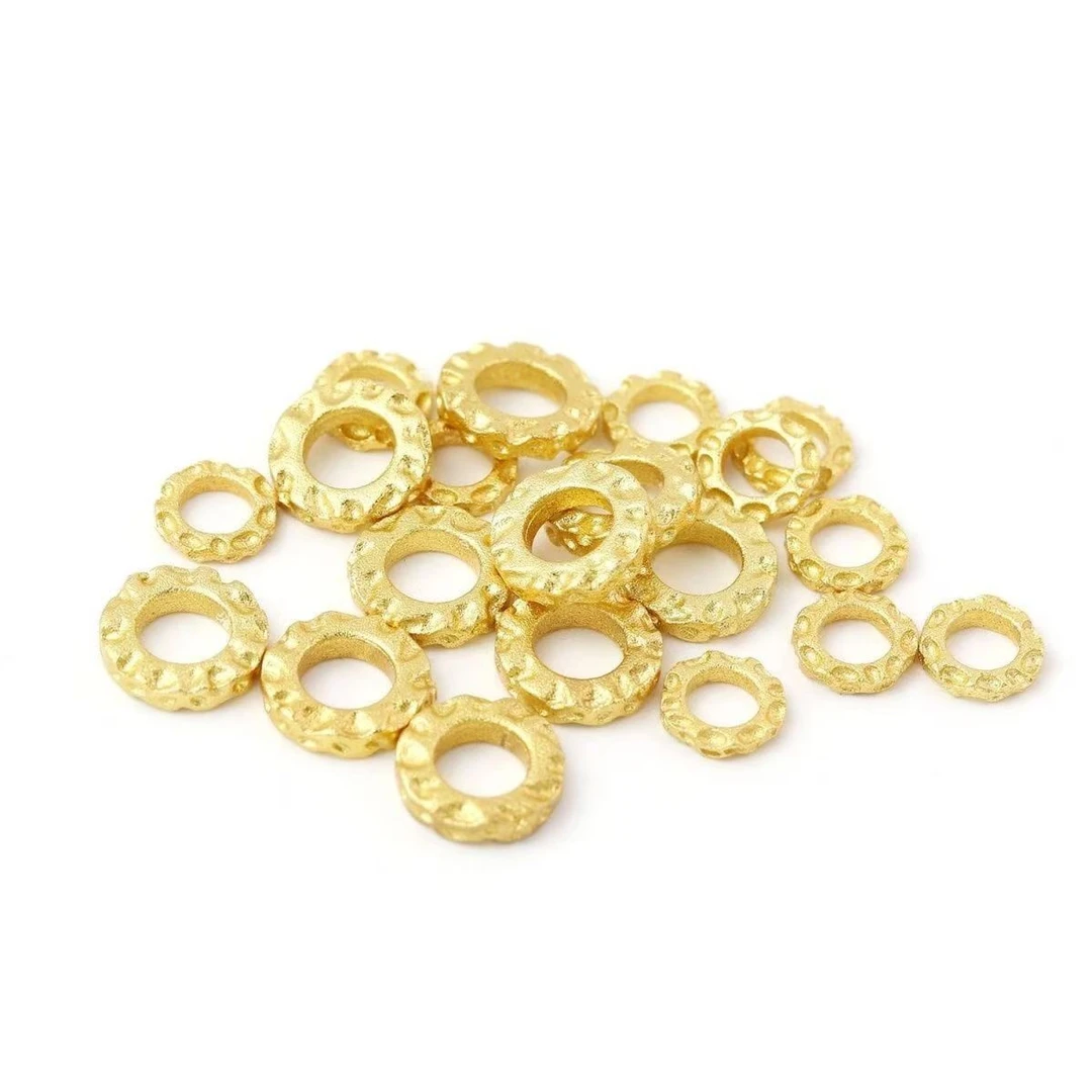 18K 证书发货 6mm盘缠珠手串DIY配件