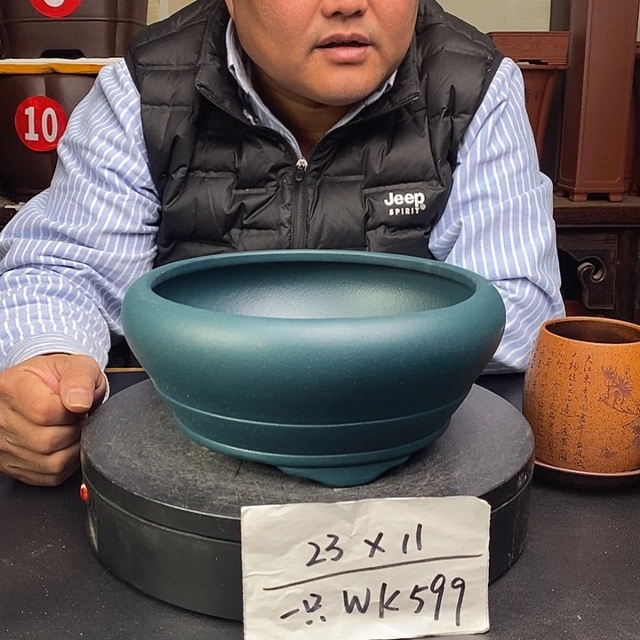 紫砂花盆货号一只WK599