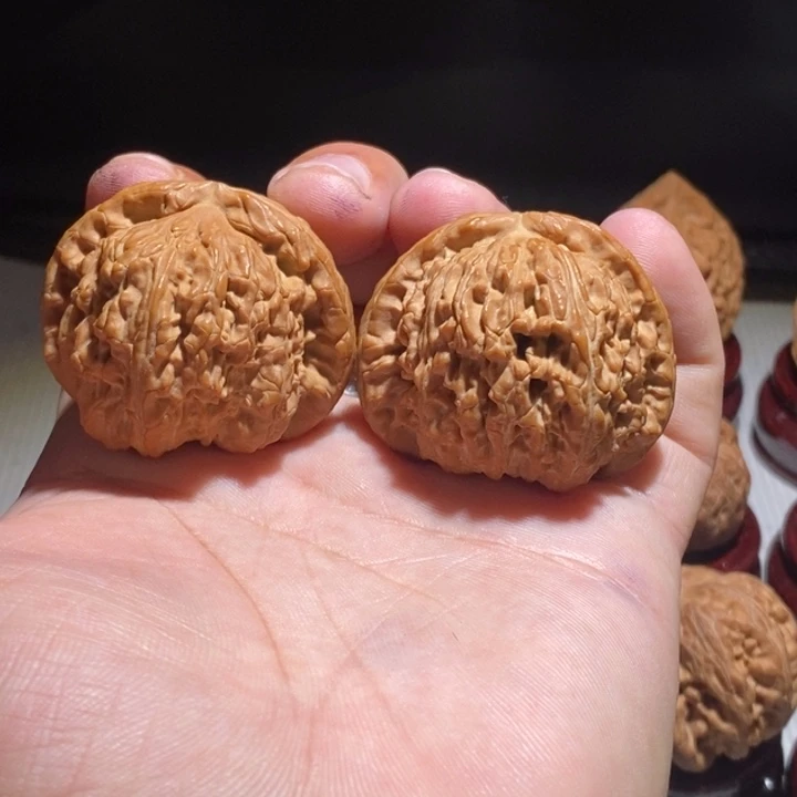 把件文玩核桃43闷白