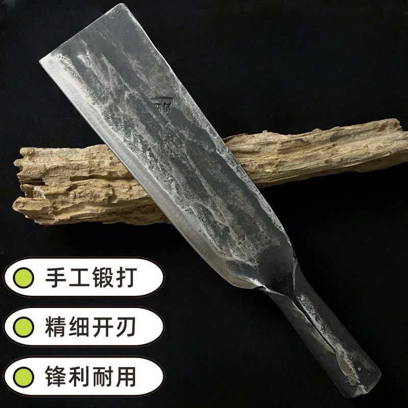 纯手工锻打一体加厚2斤重型户外砍柴砍楠竹开山开路农用砍柴刀