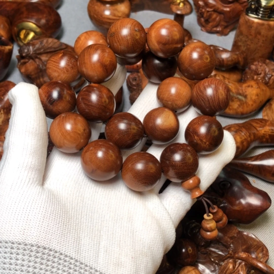 【闪购商品】木麻梨疙瘩火琉璃手把件