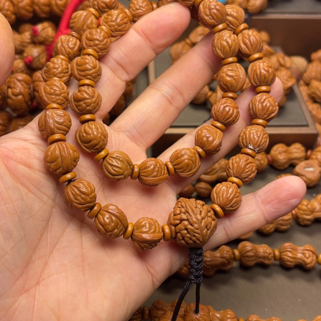 溜***肠手串桃核龙纹桃核15