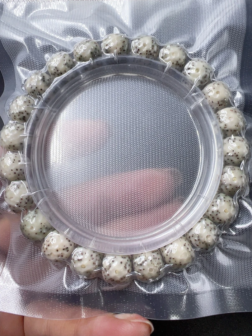 星月菩提手工雕刻糯冰料龙鳞手串9.8/8.8油润糯