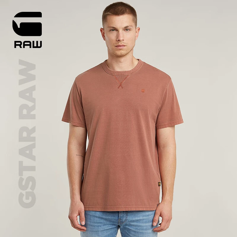 G-STAR RAW25年夏新款弹力Nifous圆领时尚短袖男士流行舒适透气T