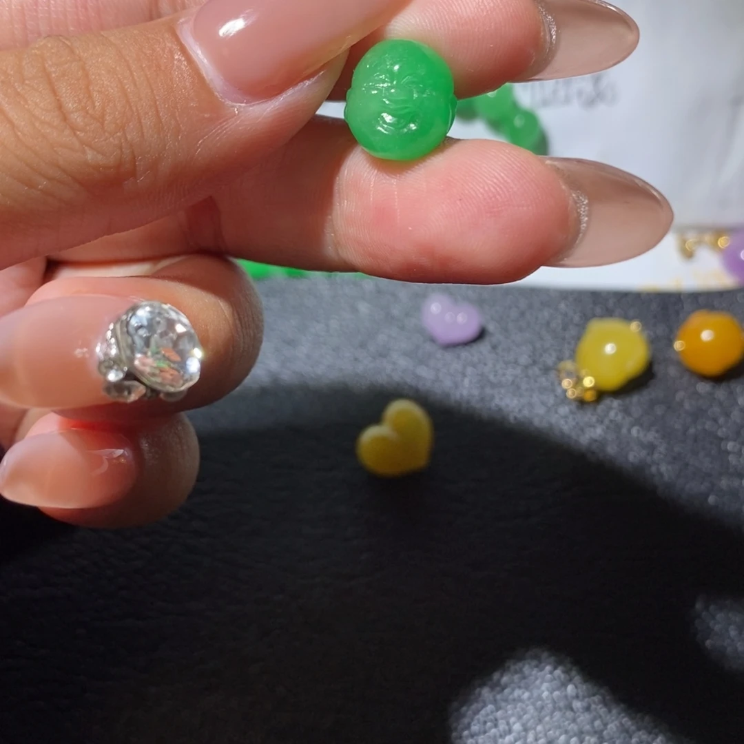 晋***程翡翠散珠无镶嵌37