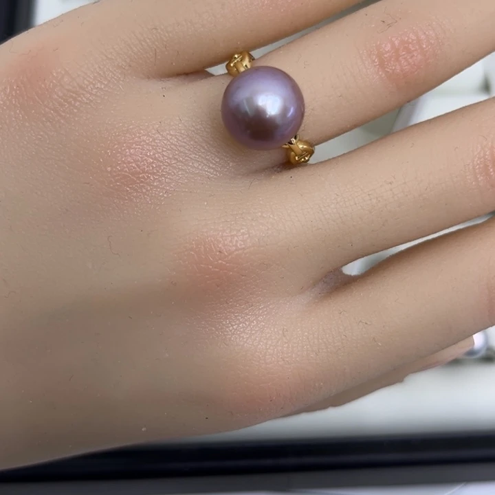 淡水珍珠颈饰银S925镶嵌不*