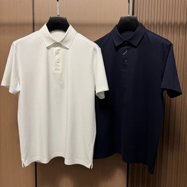 【200支polo短袖】25新款12515轻奢高品质商务休闲百搭苏匹马棉polo