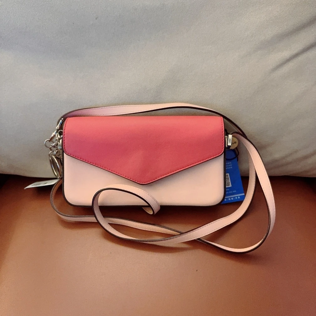 95新 DIOR/迪奥 粉红拼色斜挎包  1485 7746