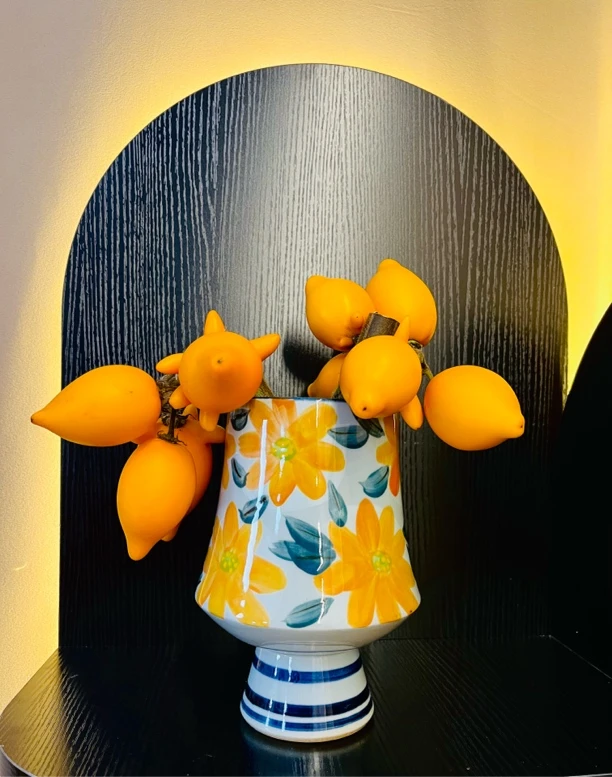 【鲜花旅馆】“仅花瓶无花果”明亮色系景德镇陶瓷手工花瓶口径8～9cm