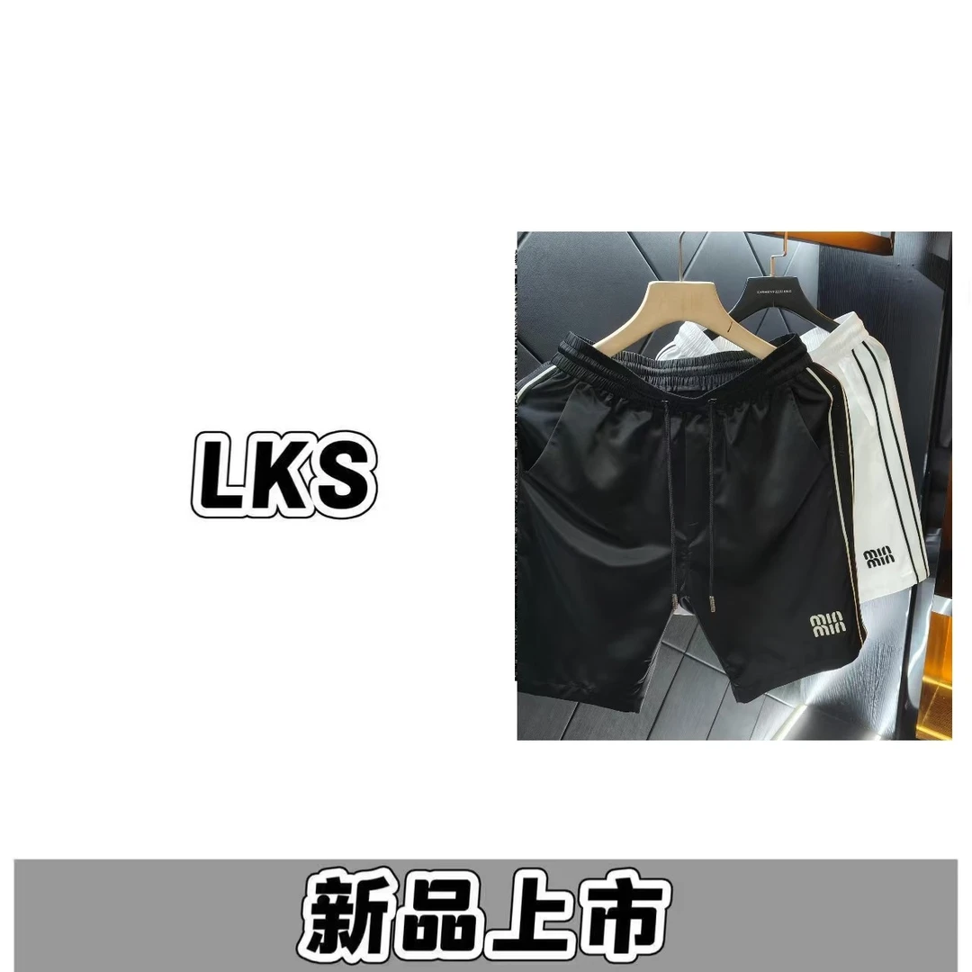 25602-(小如2.0)夏季新款奢潮时尚老花双面穿百搭短裤