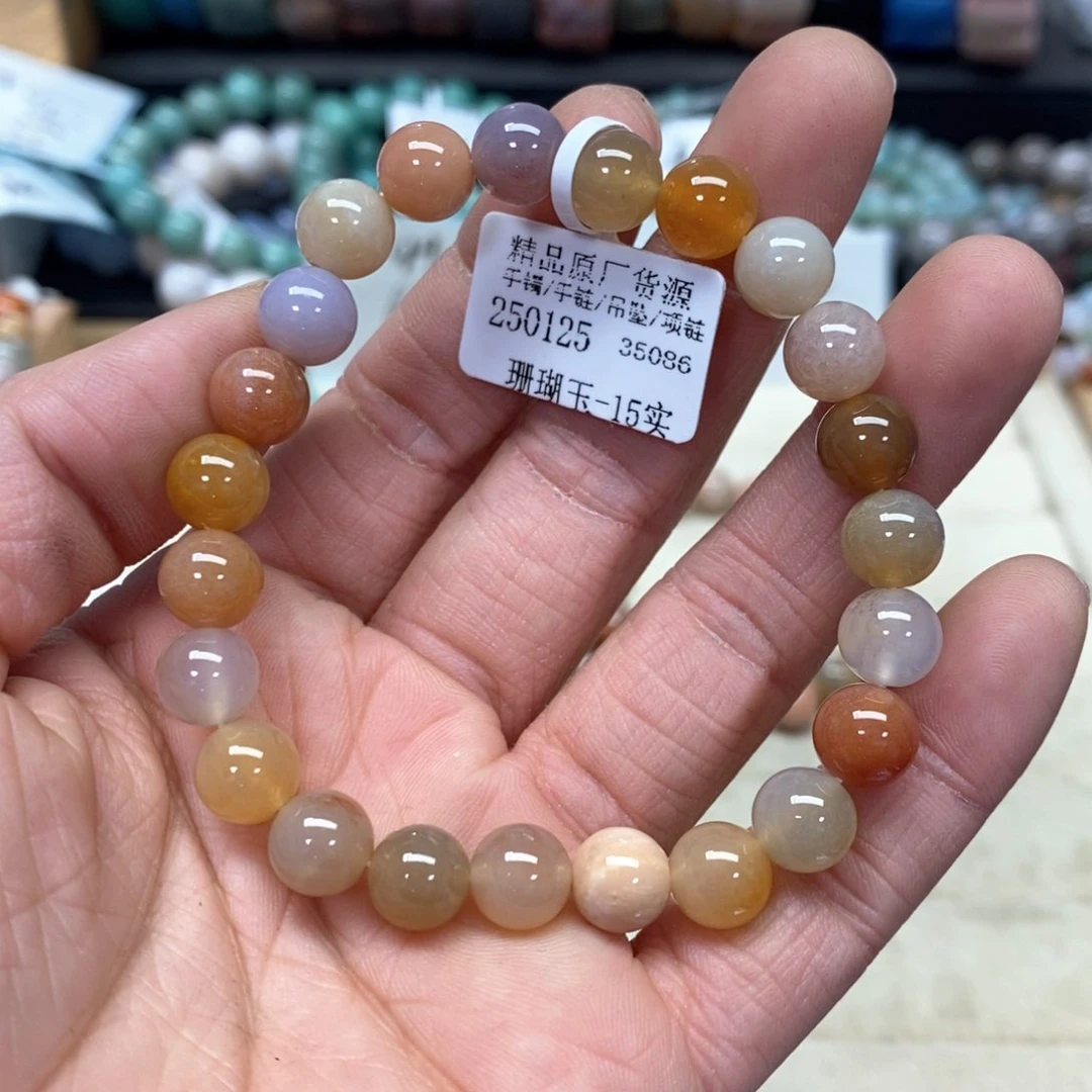 硅化珊瑚（珊瑚玉）手链未镶嵌允*丶035