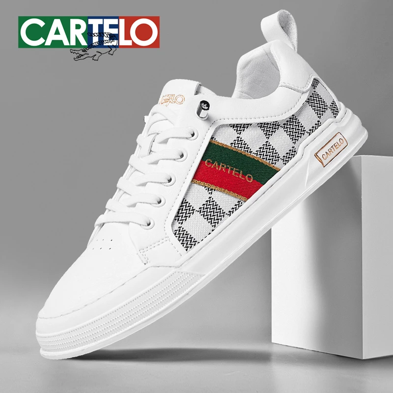 卡帝乐鳄鱼板鞋2025新款男鞋冬季小白鞋男款潮流轻奢男士百搭鞋子