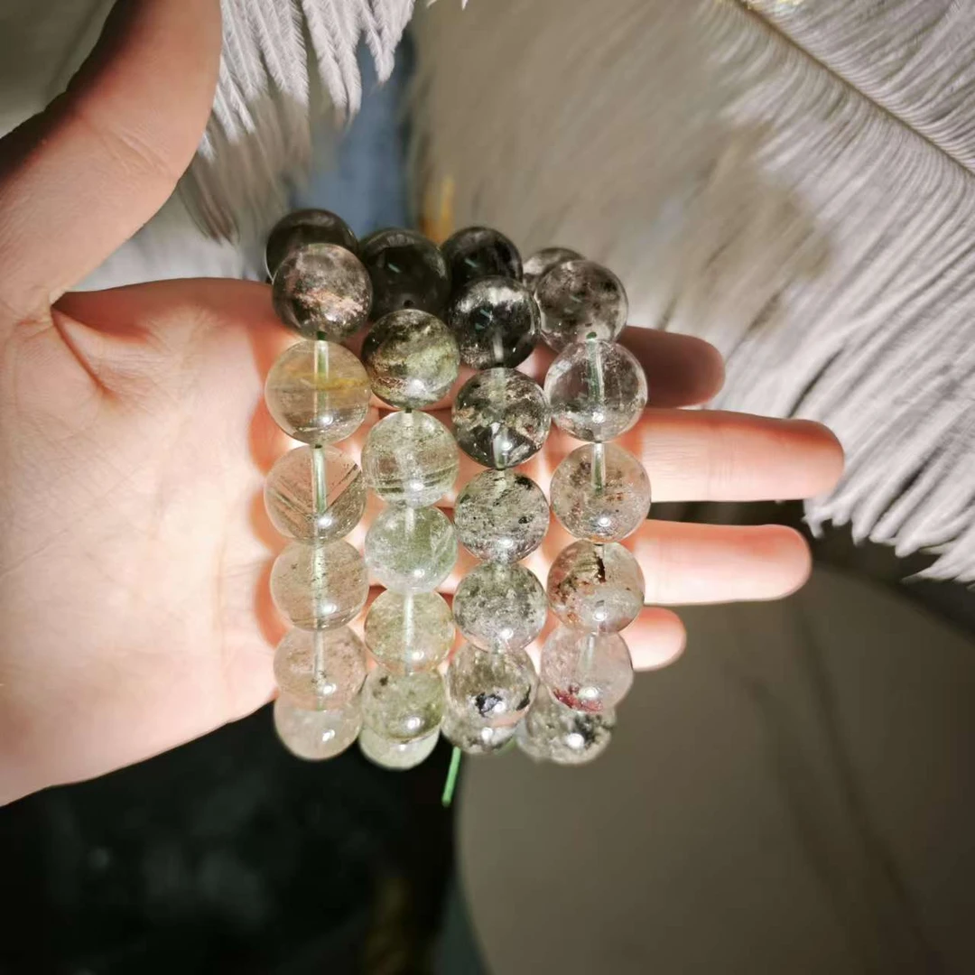 【遇见轻奢珠宝】-S019-天然水晶幽灵单圈手链多样性发1