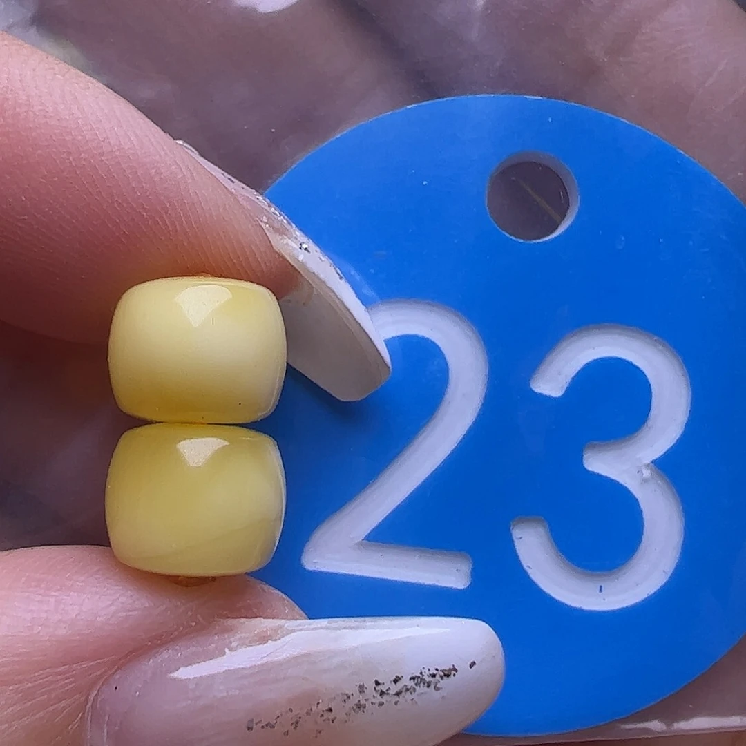 未镶嵌蜜蜡裸石8mm直切