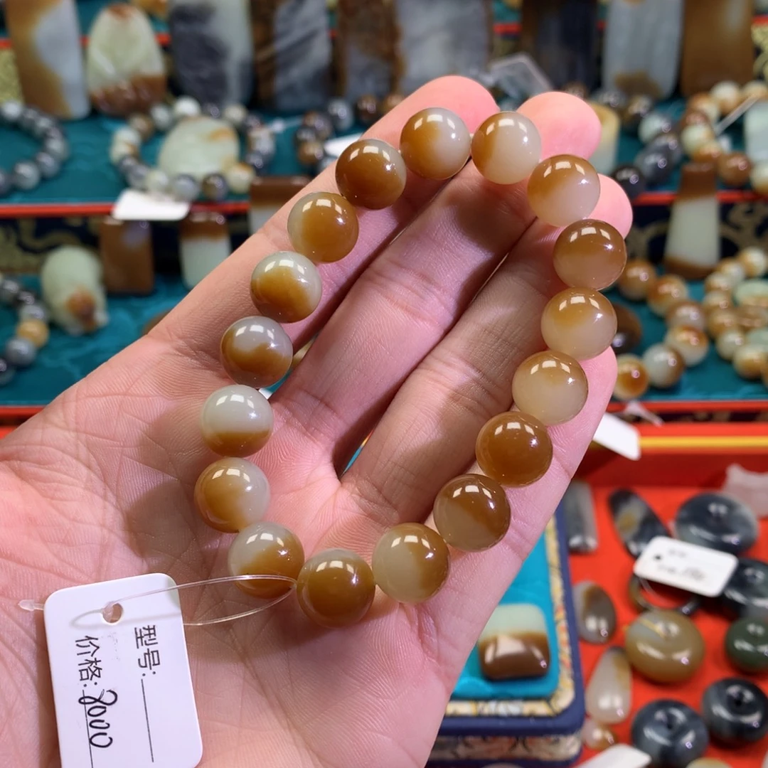 和田玉（糖玉）未镶嵌手链