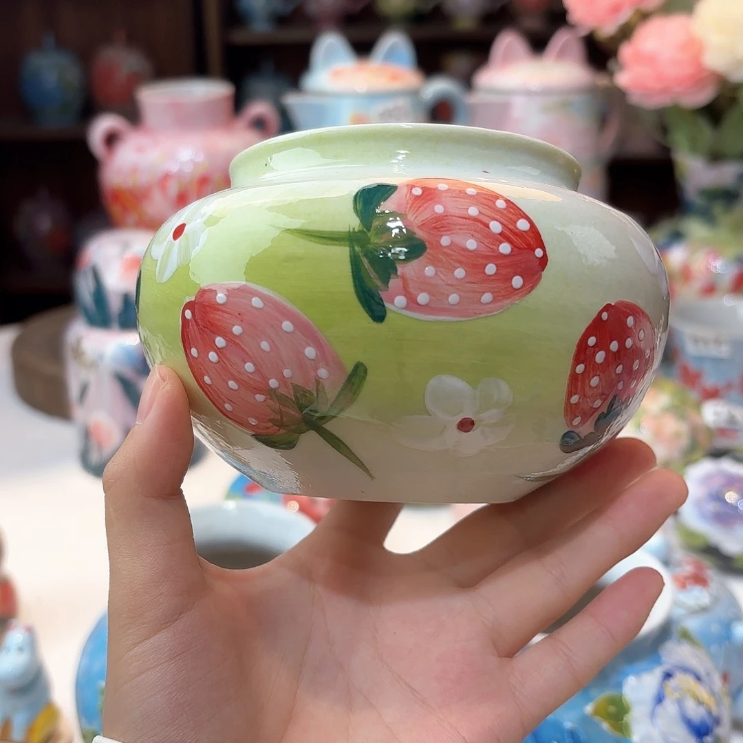 景德镇手绘高温釉下彩陶瓷茶具
