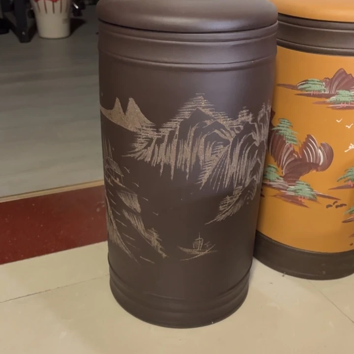 茶叶罐紫砂20饼罐子