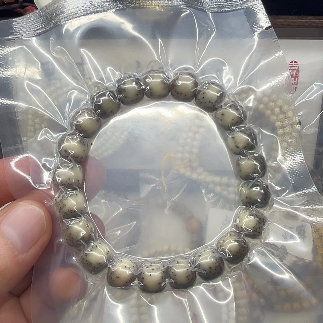 手串星月菩提卡11糯冰侧留白针尖星