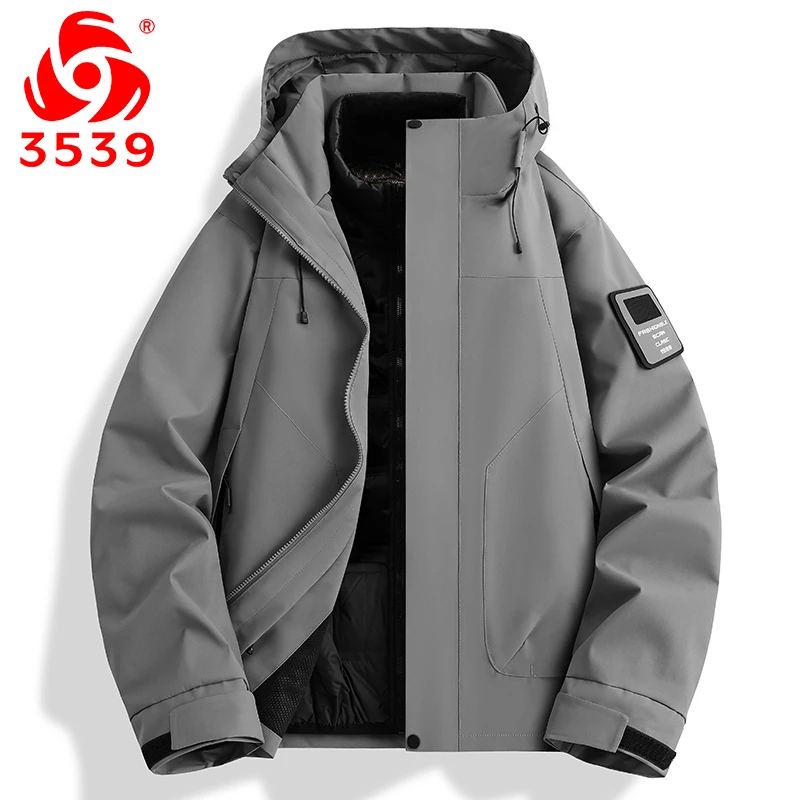【际华3539】秋冬新款冲锋衣男女同款90白鸭绒三合一防风工装外套